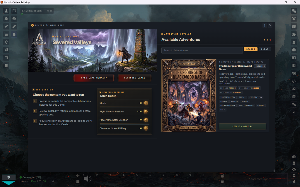 Foundry VTT Screen Integration